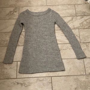 BRAND NEW/Worn once!! Short gray long sleeve sweater dress (Size XS)
